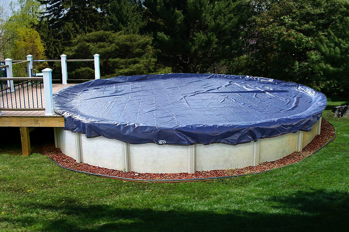 Choosing An Above Ground Pool Cover - Winterize Guide