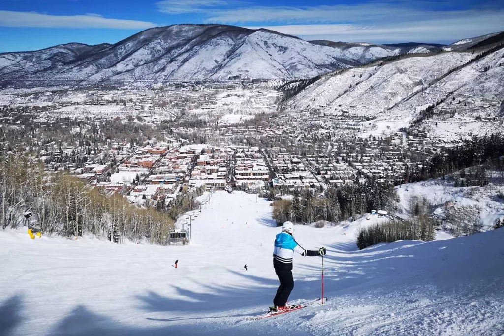 Downhill Skiing, Aspen, Colorado